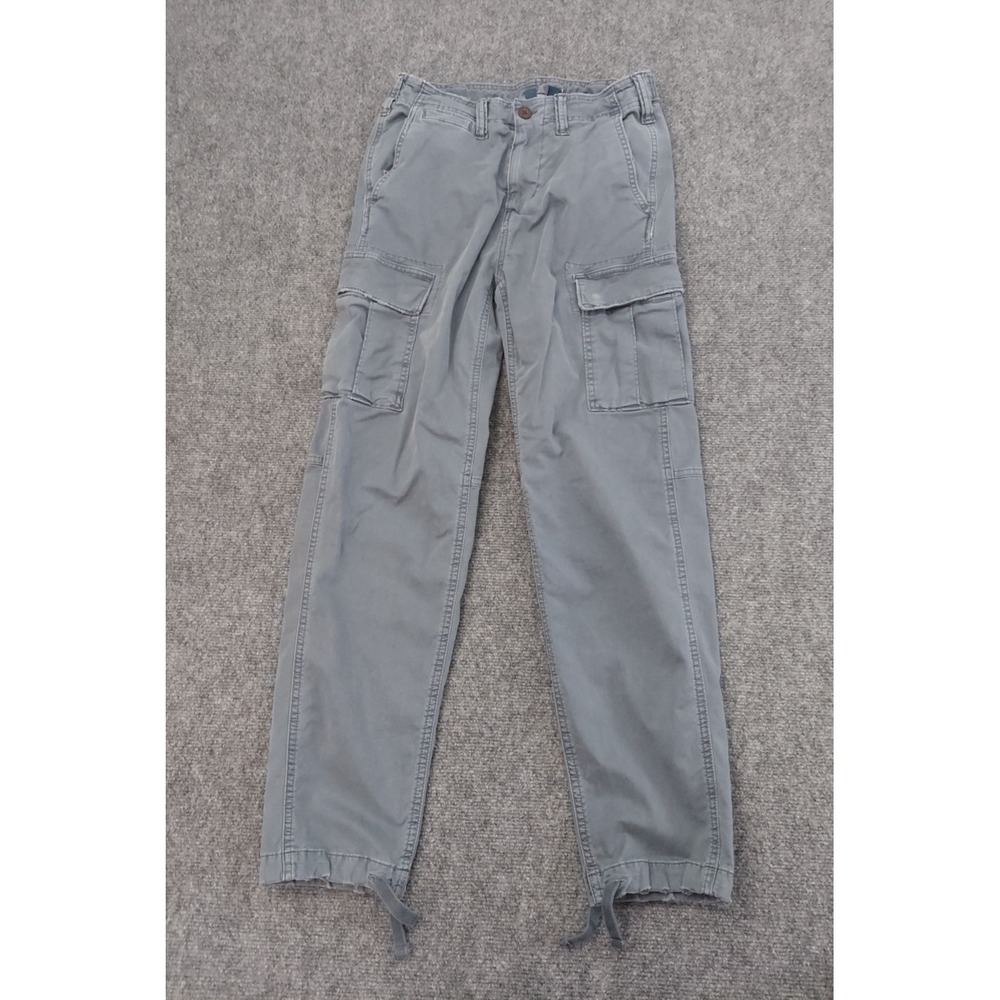 Y2K American Eagle Slim Lived In‎ Cargo Pants Mens 28x32 (28x28) Gray Joggers